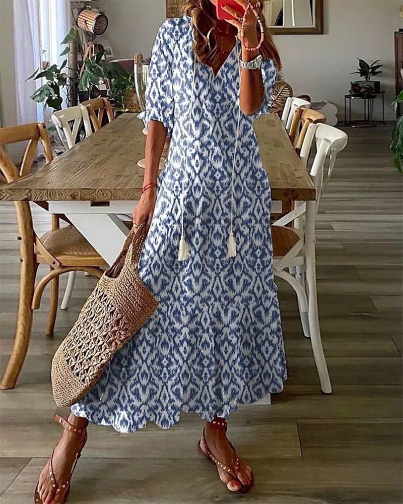 Luna | Boho Midi Dress for a Casual Look
