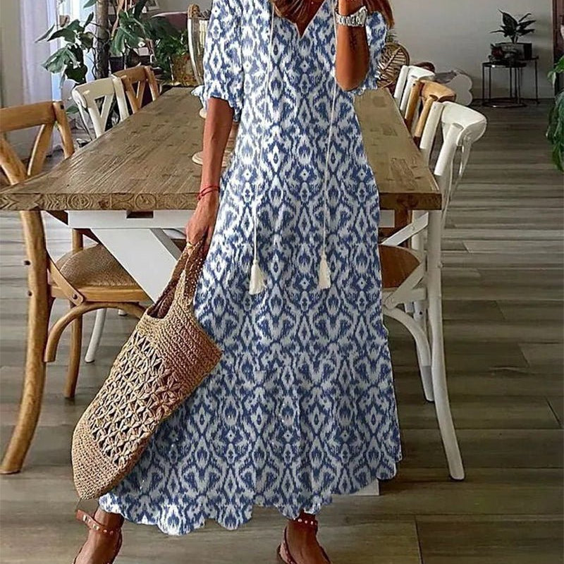 Luna | Boho Midi Dress for a Casual Look