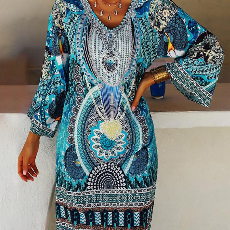 Emelia - Vibrant Boho-Print Dress — view 2