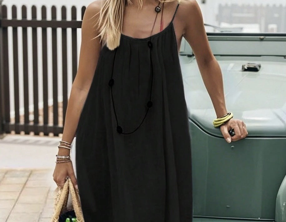 Flared Mini Dress with Ruffles and Open Back — view 4