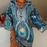 Emelia - Vibrant Boho-Print Dress