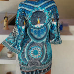 Emelia - Vibrant Boho-Print Dress — view 3