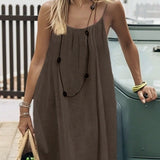 Flared Mini Dress with Ruffles and Open Back — view 5