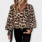 Joana - Stylish Leopard Blouse — view 4