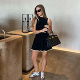 Leah - Ribbed Mini Dress — view 6