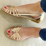Éléonore – Bright Golden Sandals