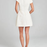 Mini Dress with Pockets and Pearl Details — view 11