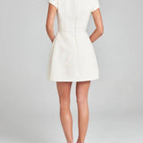 Mini Dress with Pockets and Pearl Details — view 11