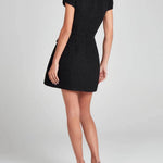 Mini Dress with Pockets and Pearl Details — view 8