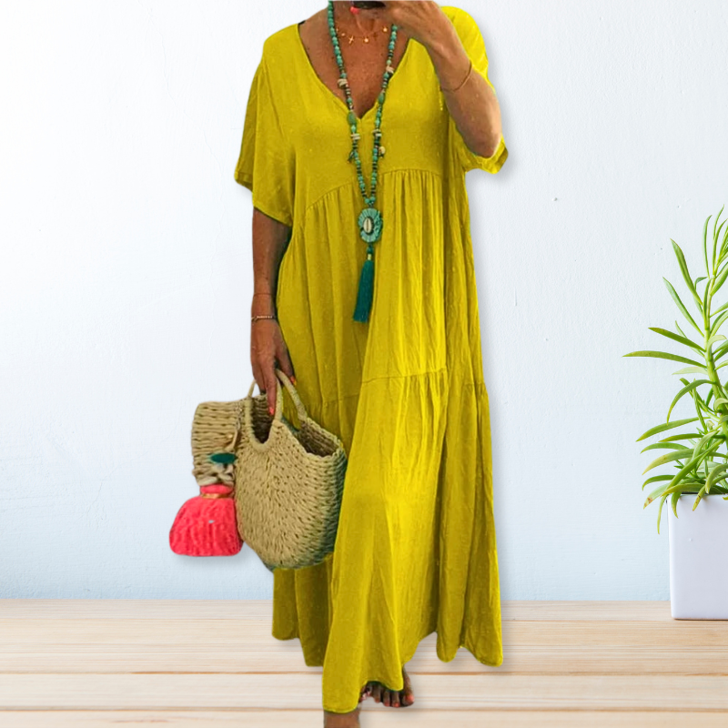 Maelis | Cotton and Linen Dress — view 4