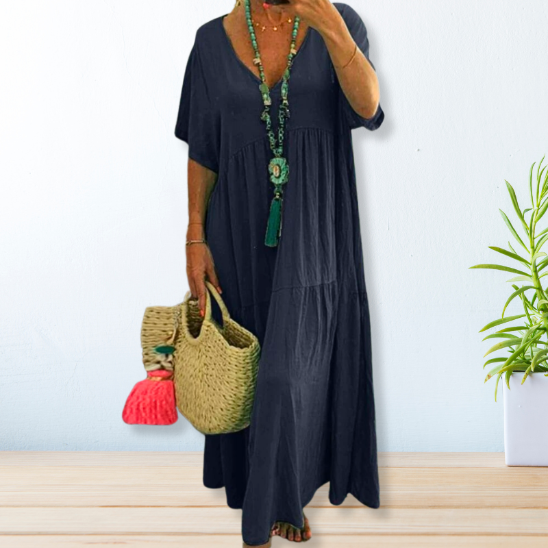Maelis | Cotton and Linen Dress — view 8