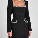 Mini Dress with Pockets and Pearls — view 2