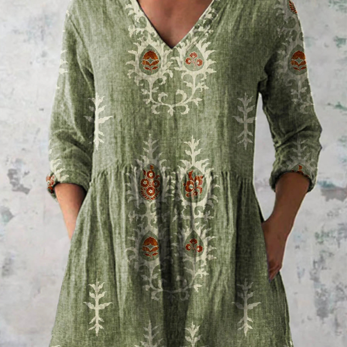 Blair | Long Blouse with Expressive Print