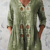 Blair | Long Blouse with Expressive Print
