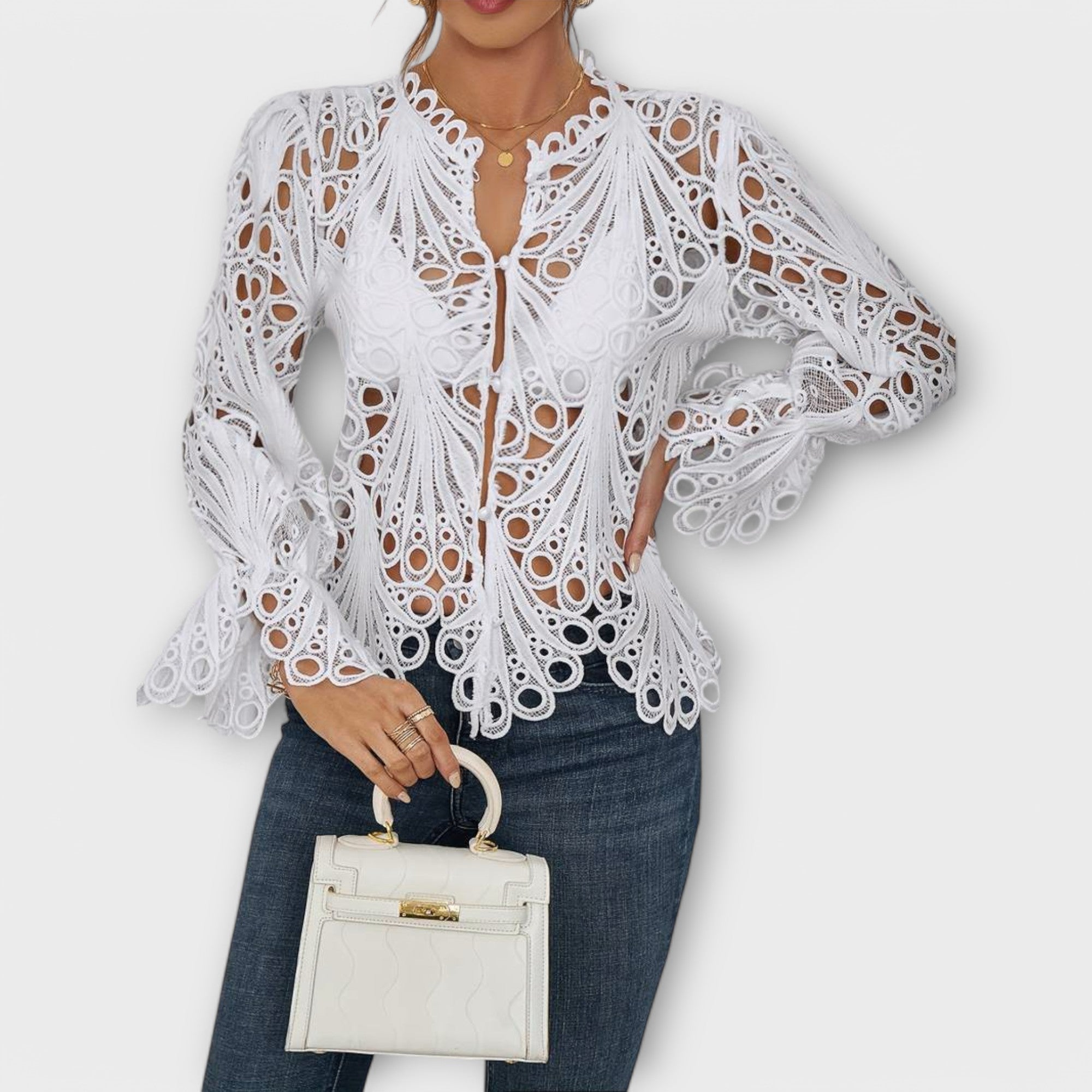 Savannah - Asymmetric Blouse — view 4