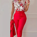 Florabel - Elegant Set with Flounce Sleeves — view 2