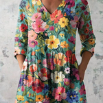 Keira | Long Blouse with Bold Print — view 2
