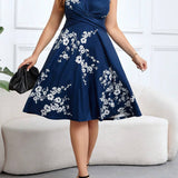 Danica - Floral Print Wrap Dress — view 3