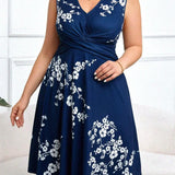 Danica - Floral Print Wrap Dress — view 4