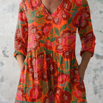 Kaia | Long Blouse with Bold Print — view 2