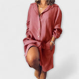 Clara - Casual Linen Blouse — view 4
