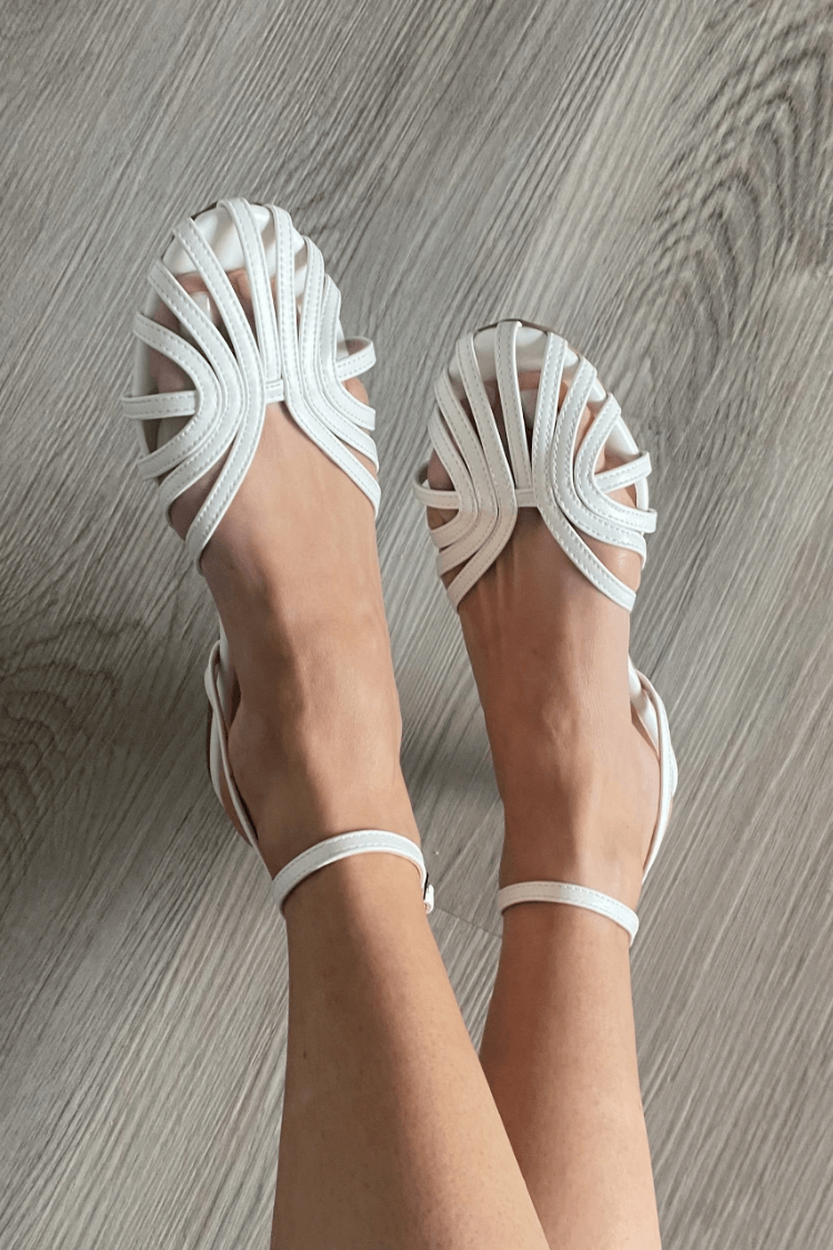 Vittoria – Decorated Gold Sandals — view 2
