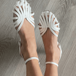 Vittoria – Decorated Gold Sandals — view 2