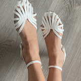 Vittoria – Decorated Gold Sandals — view 2