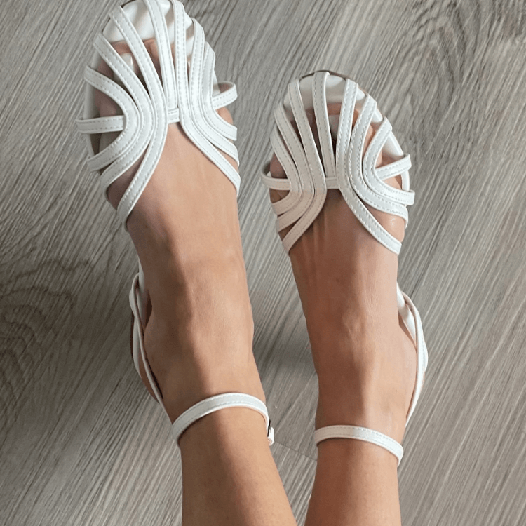 Vittoria – Decorated Gold Sandals — view 2