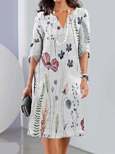 Eleanor | Floral Dress with Stars — view 3
