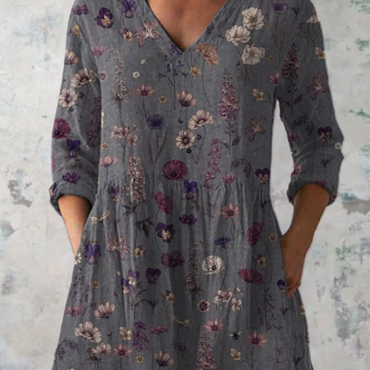 Kira | Long Blouse with Bold Print — view 2