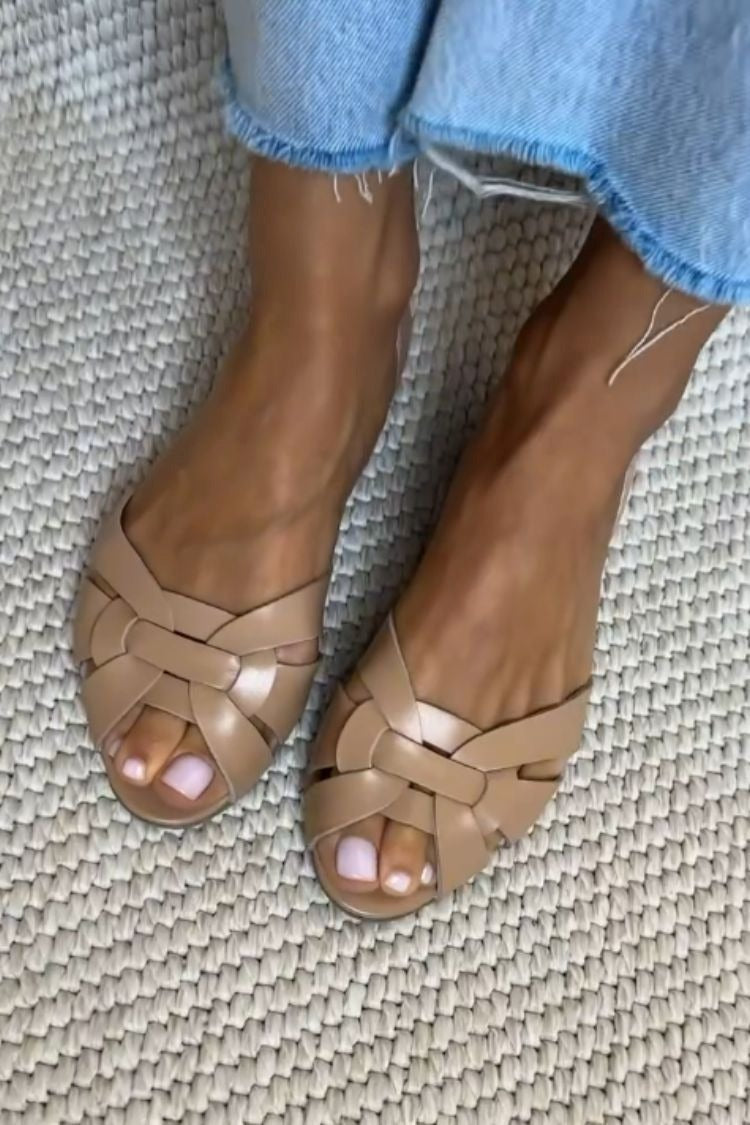 Serafina – Natural Woven Sandals — view 6