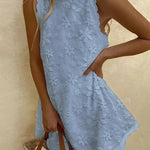 Lightweight Lace Mini Dress, Sleeveless — view 3