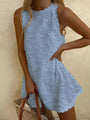 Lightweight Lace Mini Dress, Sleeveless — view 3