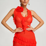 Alayah - Mesh Midi Dress — view 8