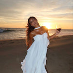 Collins - Strapless Maxi Dress with Ruffles — view 2
