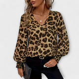 Joana - Stylish Leopard Blouse — view 3