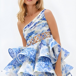 Daphne - One-Shoulder Floral Mini Dress — view 9
