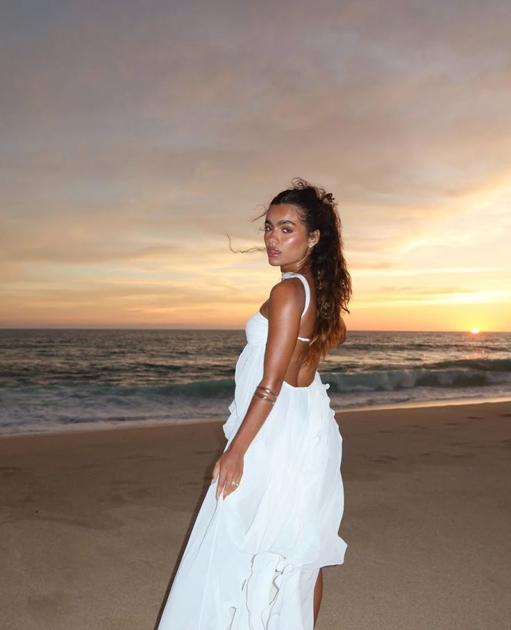 Collins - Strapless Maxi Dress with Ruffles — view 5