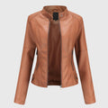 Giorgina™ - Elegant Leather Jacket for Women — view 3