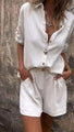 Melda - Lightweight Button-Up Set