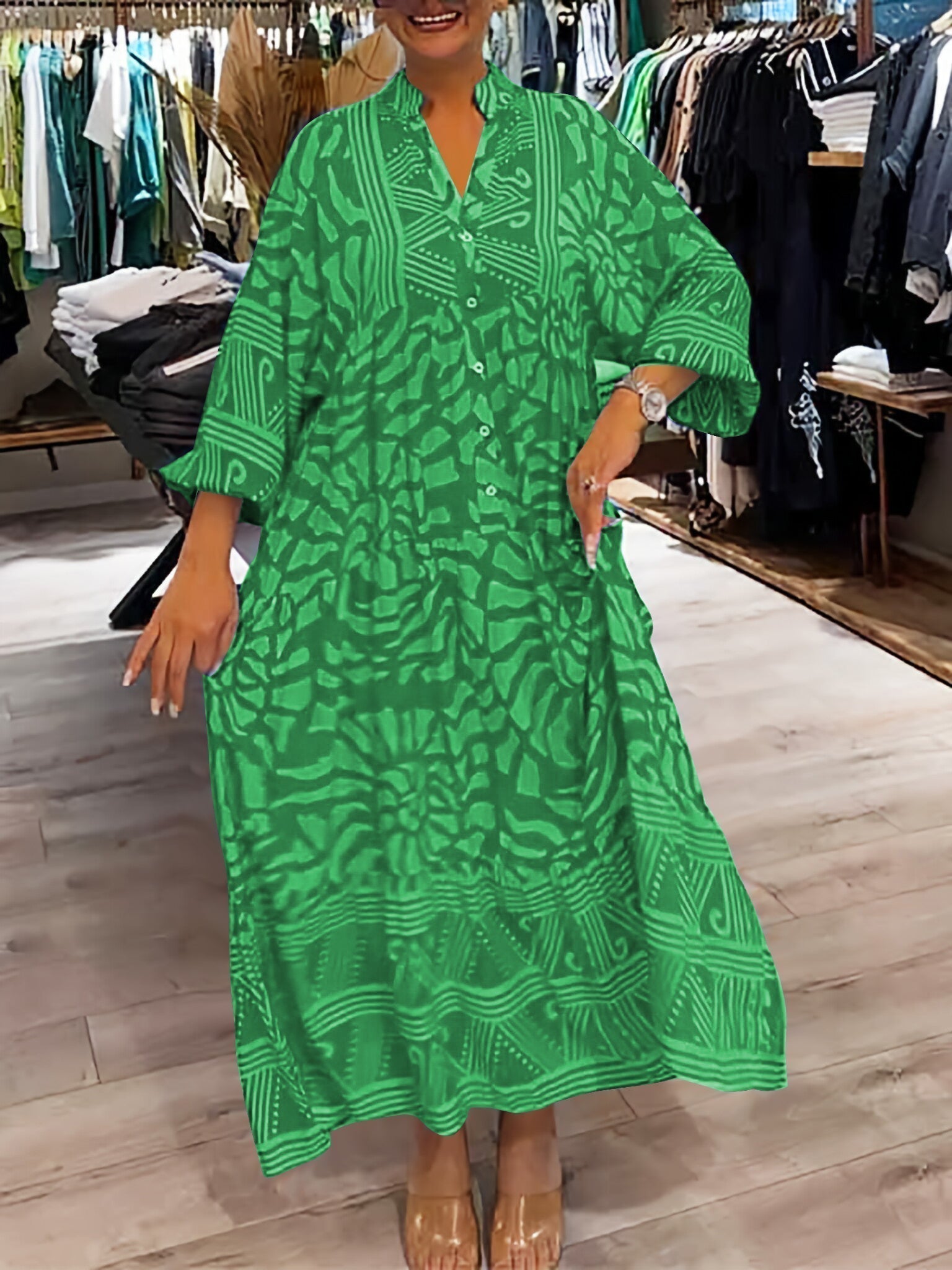 Carmilla - Vibrant Printed Dress — view 4