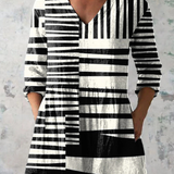 Quinn | Long Blouse with Bold Print — view 2