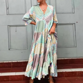 Florentina - Elegant Printed Dress — view 2