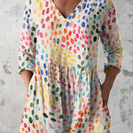 Noelle | Long Blouse with Bold Print — view 2