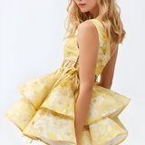 Daphne - One-Shoulder Floral Mini Dress — view 4