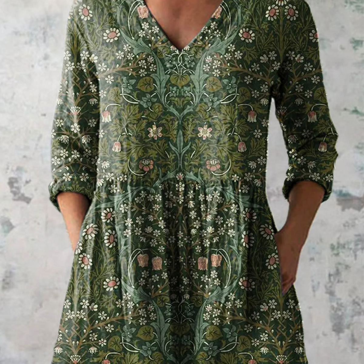 Skye | Long Blouse with Bold Print — view 2