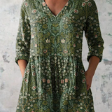 Skye | Long Blouse with Bold Print — view 2