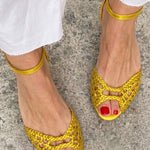 Isadora – Golden Braided Sandals — view 3