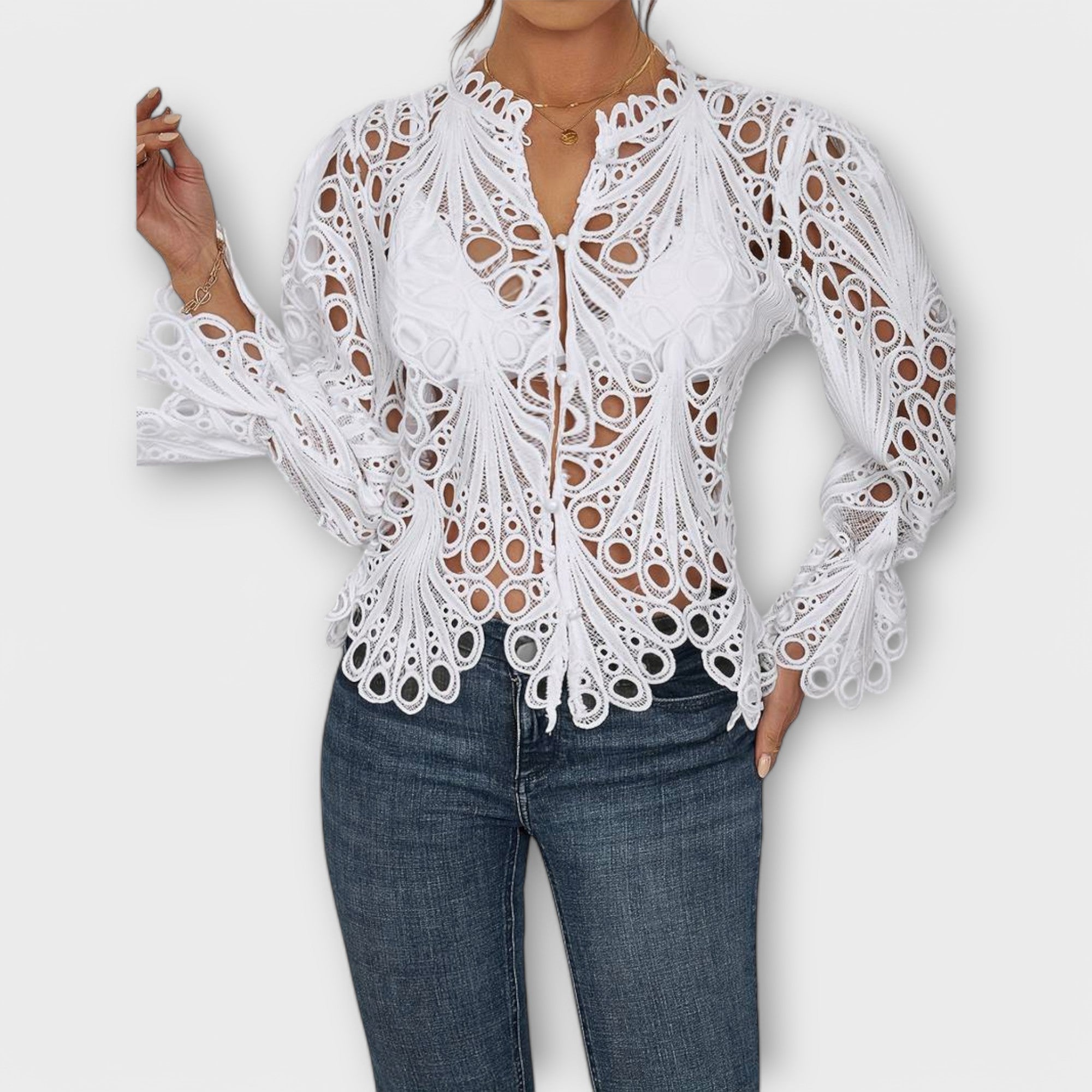 Savannah - Asymmetric Blouse — view 6